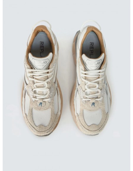 REPLAY Sneaker Παπούτσι GMSD5.003.C0200T Λευκό - Γκρι REPLAY - 6