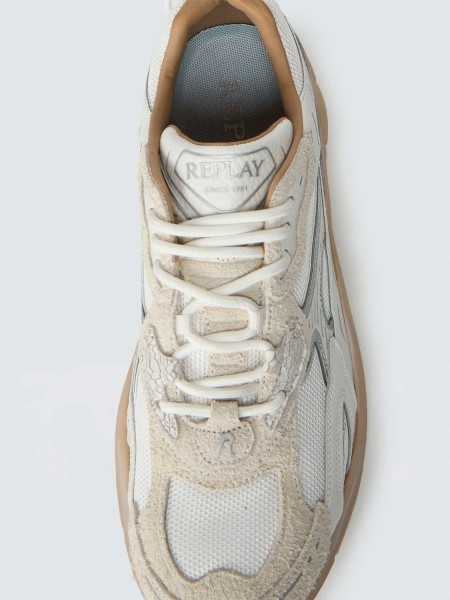 REPLAY Sneaker Παπούτσι GMSD5.003.C0200T Λευκό - Γκρι REPLAY - 3