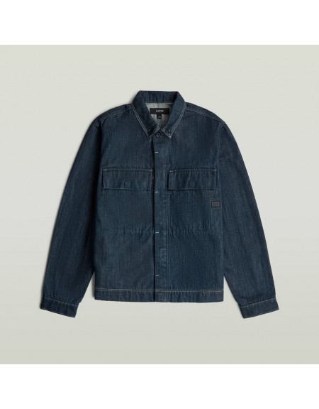 G-STAR RAW Πουκάμισο - Jacket D29940-E358-D926 Μπλε σκούρο G-STAR RAW - 5