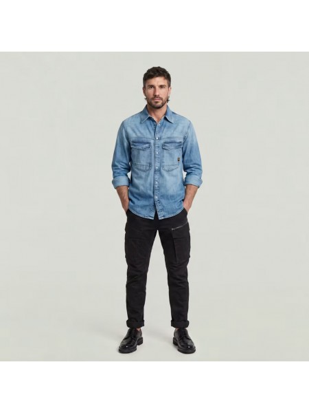 G-STAR RAW Cargo pants D02190-5126-6484 ROVIC ZIP 3D STRAIGHT TAPERED Black G-STAR RAW - 4