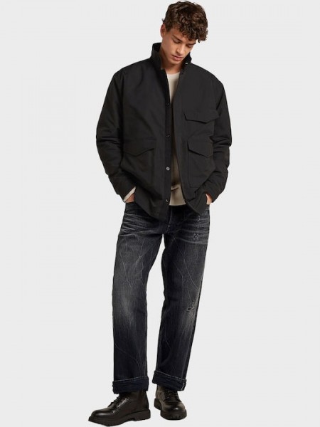 G-STAR RAW Μπουφάν D29920-D908-6484 UTILITY PADDED RELAXED Μαύρο G-STAR RAW - 4