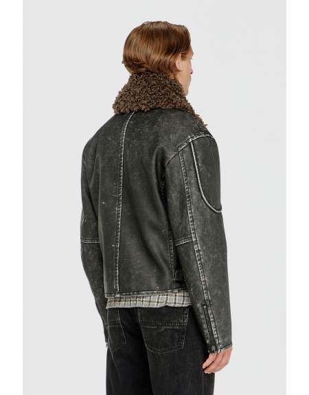DIESEL Perfecto jacket A22759-0AGCK-5XX Grey - Anthracite DIESEL - 2