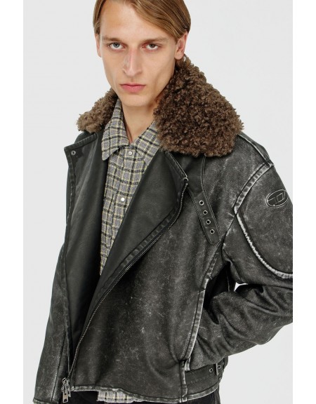 DIESEL Perfecto jacket A22759-0AGCK-5XX Grey - Anthracite DIESEL - 4