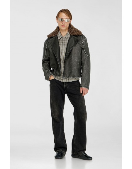 DIESEL Perfecto jacket A22759-0AGCK-5XX Grey - Anthracite DIESEL - 5
