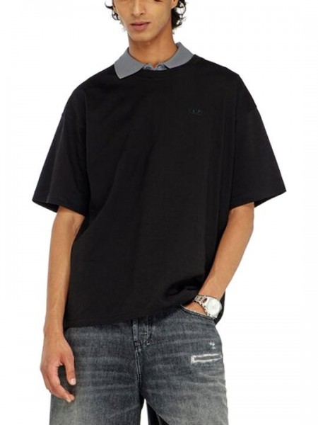 DIESEL T-shirt A25122-0QIAM-9XX Μαύρο DIESEL - 1
