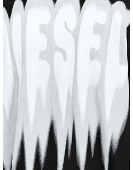 DIESEL T-shirt A25122-0QIAM-9XX Μαύρο DIESEL - 4