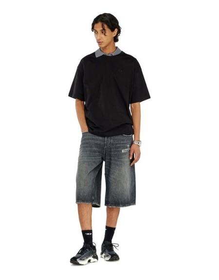 DIESEL T-shirt A25122-0QIAM-9XX Μαύρο DIESEL - 3