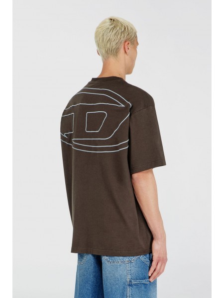DIESEL T-shirt A11302-0HGAM-97R Καφέ DIESEL - 1