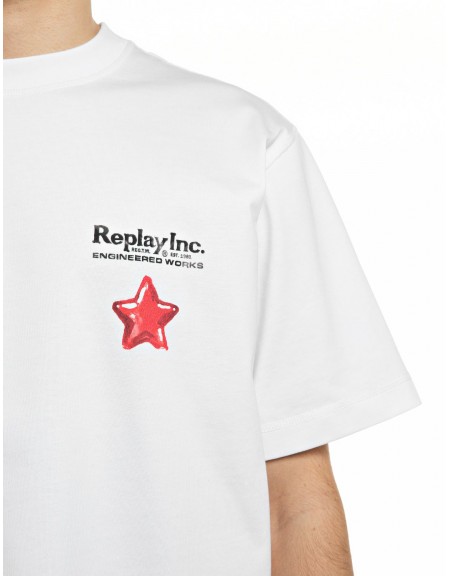 REPLAY INC T-shirt KU102S.001.00L3BW White REPLAY - 3