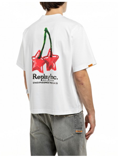 REPLAY INC T-shirt KU102S.001.00L3BW Λευκό REPLAY - 2