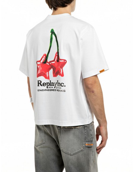 REPLAY INC T-shirt KU102S.001.00L3BW White REPLAY - 2
