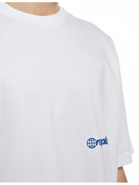 REPLAY INC T-shirt KU102T.000.00L2LW C001 White REPLAY - 3
