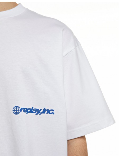 REPLAY INC T-shirt KU102T.000.00L2LW C001 Λευκό REPLAY - 4