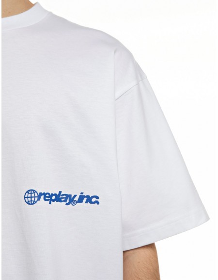 REPLAY INC T-shirt KU102T.000.00L2LW C001 White REPLAY - 4