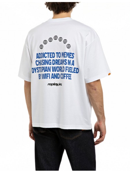 REPLAY INC T-shirt KU102T.000.00L2LW C001 Λευκό REPLAY - 2