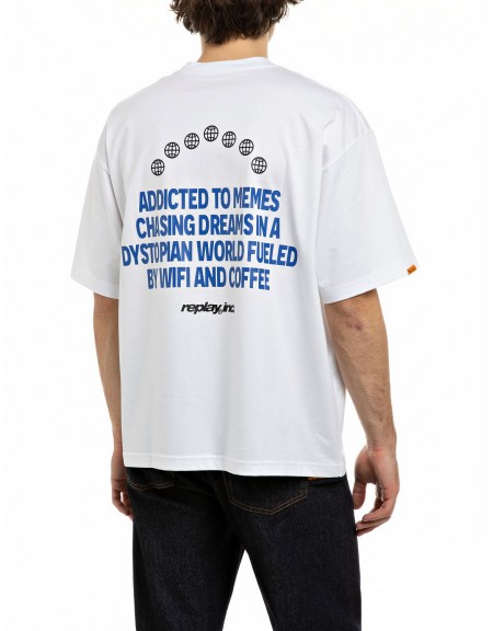 REPLAY INC T-shirt KU102T.000.00L2LW C001 White REPLAY - 2