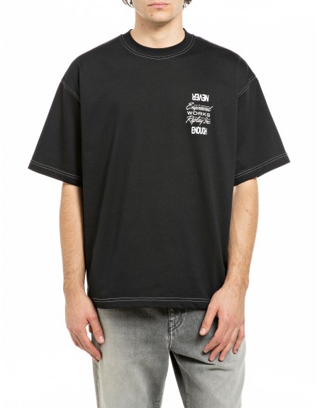 REPLAY INC T-shirt KU102T.000.00L3BW C098 Black REPLAY - 1