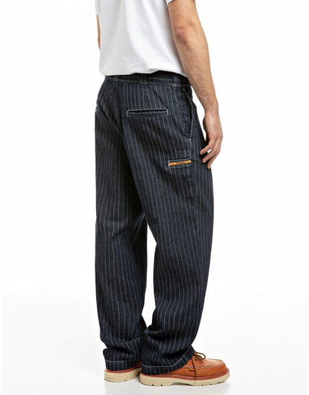 REPLAY INC Παντελόνι ριγέ KU1009.000.139 D04 WAIST Μπλε REPLAY - 2