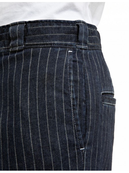 REPLAY INC Παντελόνι ριγέ KU1009.000.139 D04 WAIST Μπλε REPLAY - 8