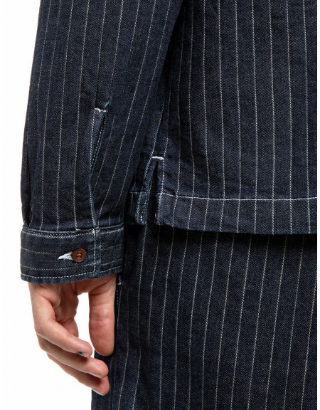 REPLAY INC Jacket ριγέ KU10Y.000.139 D04 C007 Μπλε REPLAY - 5