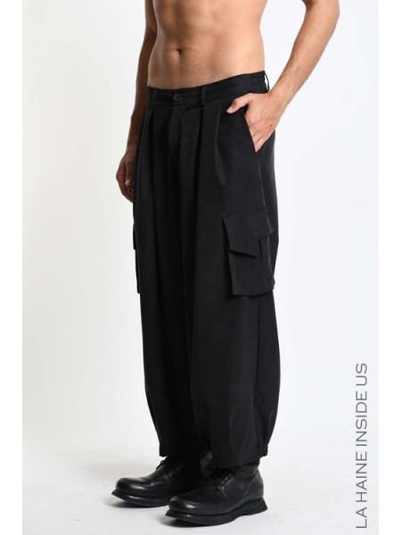 LA HAINE Pants 3RLM1301 Black LA HAINE - 4