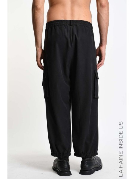 LA HAINE Pants 3RLM1301 Black LA HAINE - 2