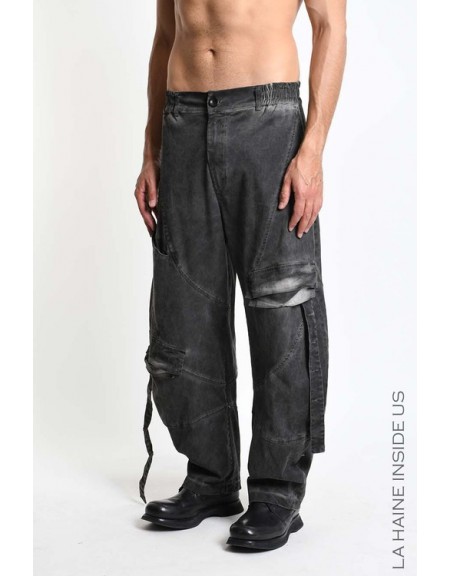 LA HAINE Pants 3BLM1323 Gray LA HAINE - 5