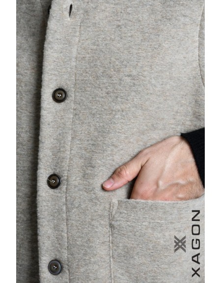 XAGON MAN Ζακέτα αμάνικη 2WGILUN Μπεζ XAGON MAN - 9