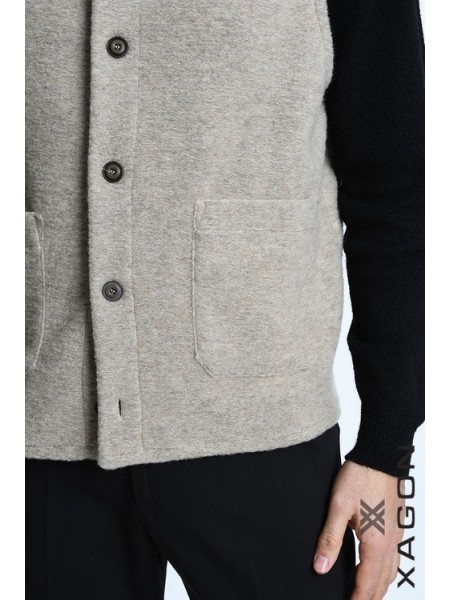 XAGON MAN Sleeveless jacket 2WGILUN Beige XAGON MAN - 10