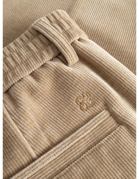 GABBA Corduroy pants MONZA CROPPED TASCA FUNE Beige GABBA - 6