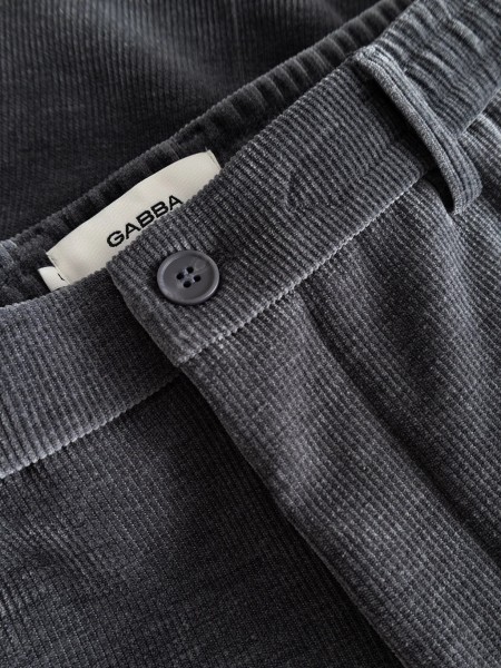 GABBA Corduroy Pants MONZA CROPPED TASCA FUNE Grey GABBA - 5