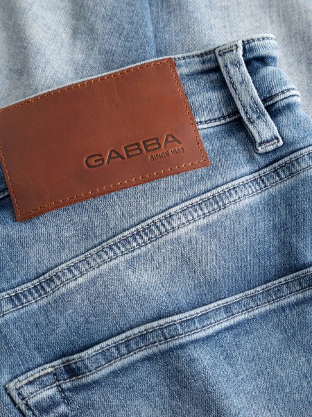 GABBA Jean pants ALEX CROPPED NHAM RS2112 Light blue GABBA - 7
