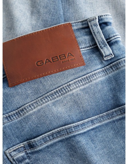 GABBA Jean παντελόνι ALEX CROPPED NHAM RS2112 Μπλε ανοιχτό GABBA - 7