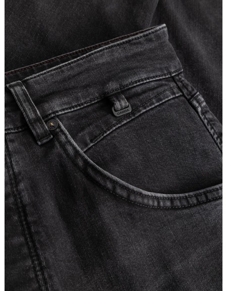 GABBA Jean pants ALEX CROPPED BLERB WW0031 Black GABBA - 5