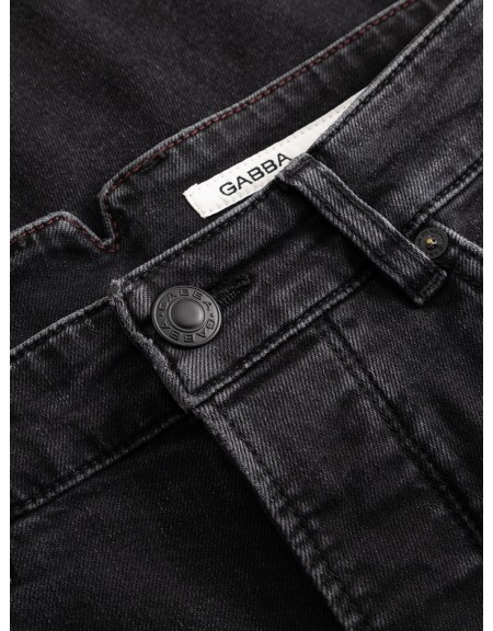 GABBA Jean παντελόνι ALEX CROPPED BLERB WW0031 Μαύρο GABBA - 6