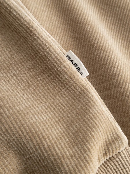 GABBA Corduroy Sweatshirt PRIMO FUNE HOODIE LS Beige GABBA - 6