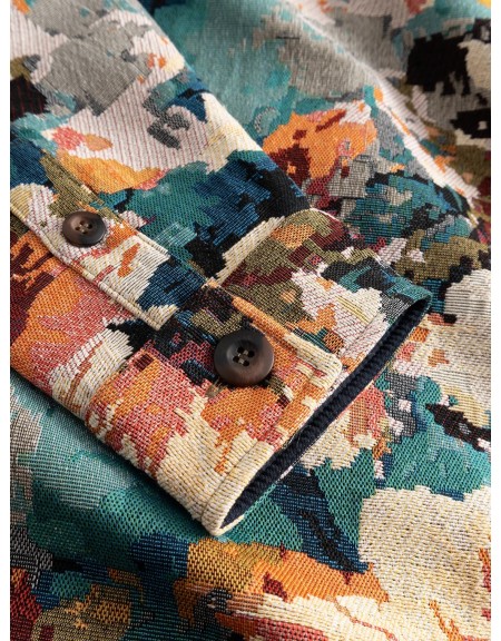 GABBA Πουκάμισο - Jacket SIMONE RESO FIORE LS Πολύχρωμο GABBA - 9
