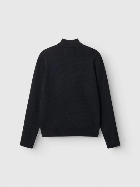 GABBA Knitted LAMIX CORO HALF LS Crop Top Black GABBA - 2