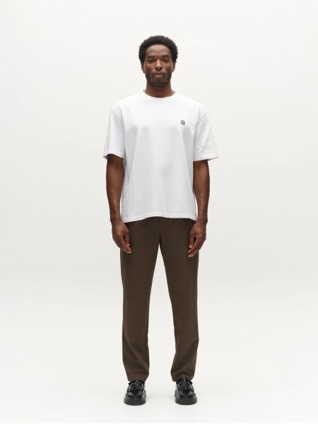 GABBA T-shirt LEGIN WIX BOXY HOUR LOBBY2 SS Λευκό GABBA - 5