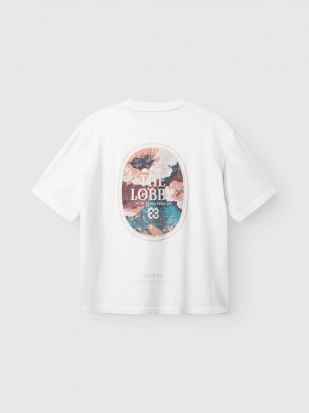 GABBA T-shirt LEGIN BOXY FIORE SS White GABBA - 2