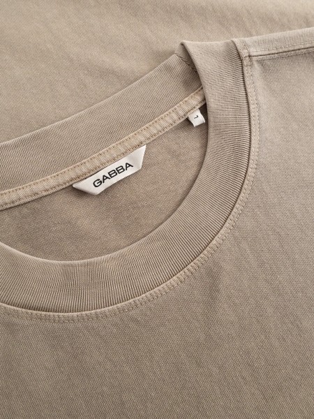GABBA T-shirt LEGIN WIX BOXY HOUR SS Beige GABBA - 3