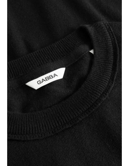 GABBA T-shirt LEGIN WIX BOXY HOUR SS Μαύρο GABBA - 3