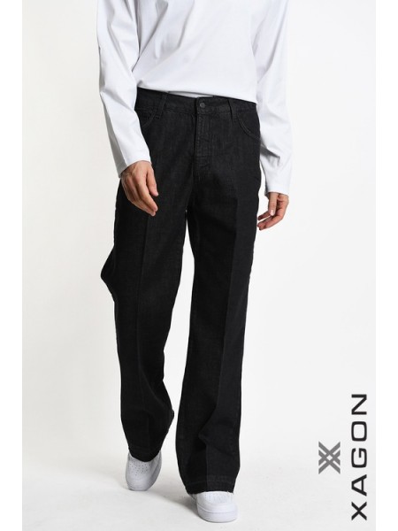 XAGON MAN Jean pants 2ZU116C Black XAGON MAN - 5