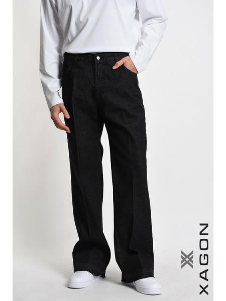XAGON MAN Jean pants 2ZU116C Black XAGON MAN - 7