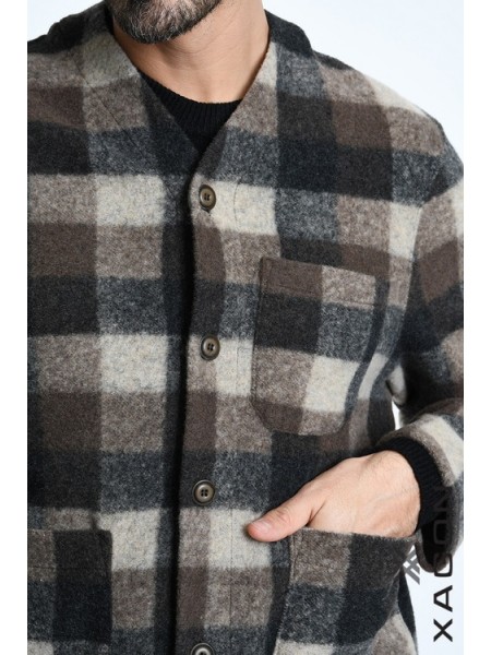 XAGON MAN Checkered jacket 2WCARBU Brown - Beige XAGON MAN - 6