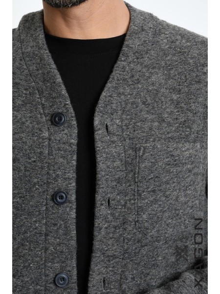 XAGON MAN Knitted cardigan 2WCARUN Grey XAGON MAN - 6