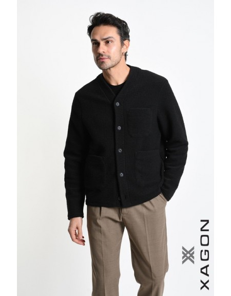 XAGON MAN Knitted cardigan 2WCARUN Black XAGON MAN - 9