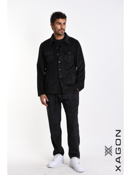 XAGON MAN Corduroy Jacket 1PCOLDE Black XAGON MAN - 7