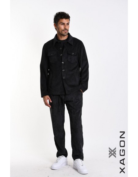 XAGON MAN Corduroy Jacket 1PCOLDE Black XAGON MAN - 7