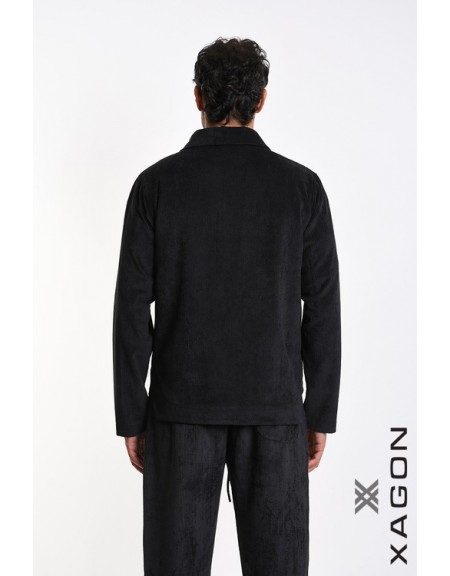 XAGON MAN Πουκάμιισο - Jacket κοτλέ 1PCOLDE Μαύρο XAGON MAN - 2